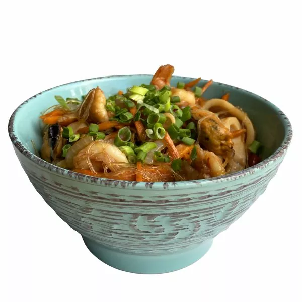 Рисовая лапша с морепродуктами Рисовая лапша с морепродуктами