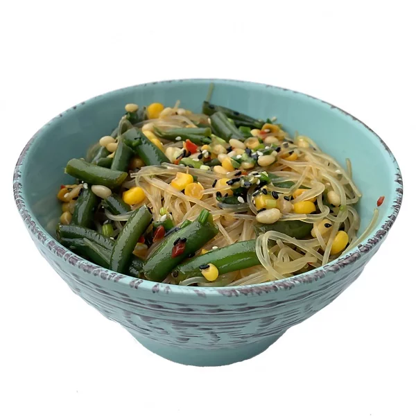 Фунчоза с овощами и кедровыми орехами Фунчоза с овощами и кедровыми орехами